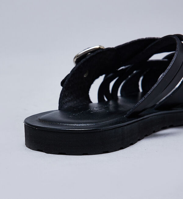 alfredoBANNISTER「マルチクロス レザーサンダル」|サンダル|