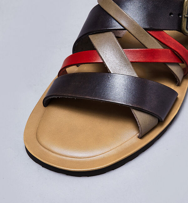 alfredoBANNISTER「マルチクロス レザーサンダル」|サンダル|