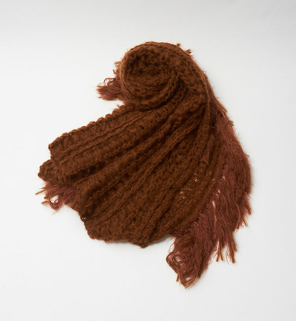 Rouge vif「ニットフリンジストール」|マフラー|