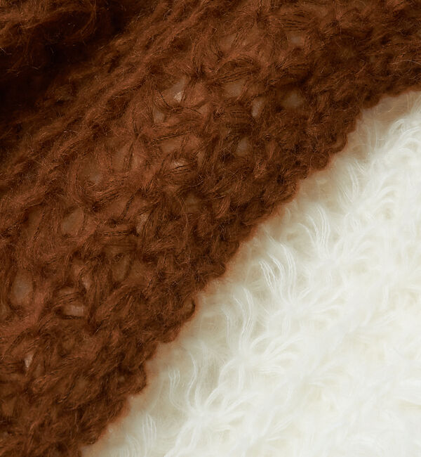 Rouge vif「ニットフリンジストール」|マフラー|