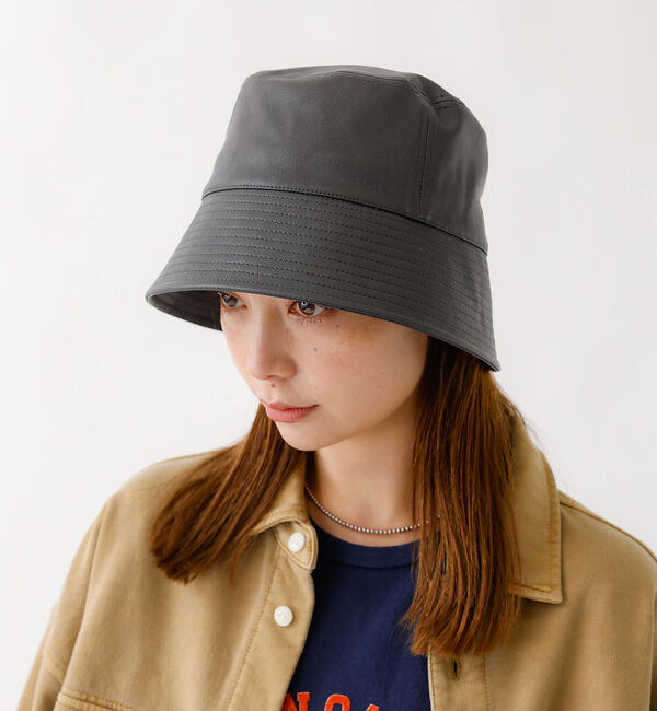 Rouge vif「【RUBEN/ルーベン】フェイクレザーバケットハット/RUS-8211」|その他|
