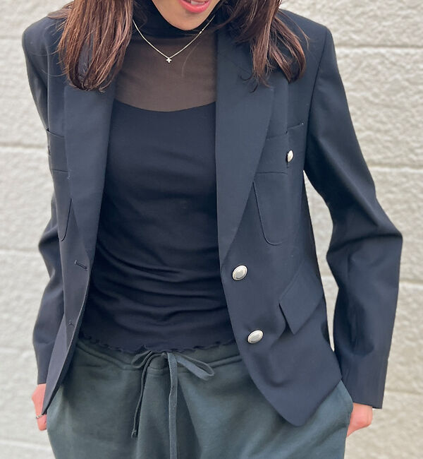 Rouge vif「【セットアップ対応】 シングルショートジャケット」|テーラードジャケット|