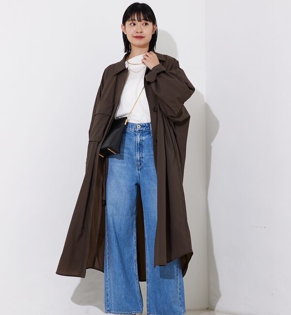 Rouge vif「撥水ナイロンライトコート」|ステンカラーコート|