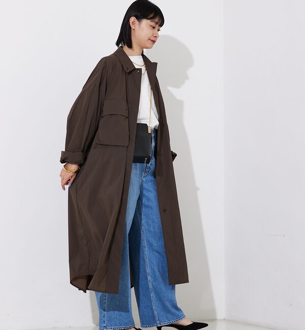 Rouge vif「撥水ナイロンライトコート」|ステンカラーコート|