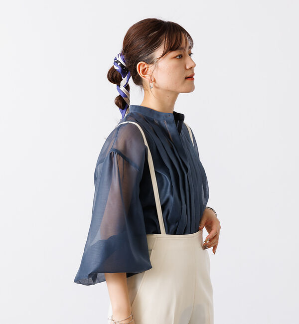 Rouge vif「シアータックフレアブラウス」|シャツ・ブラウス|