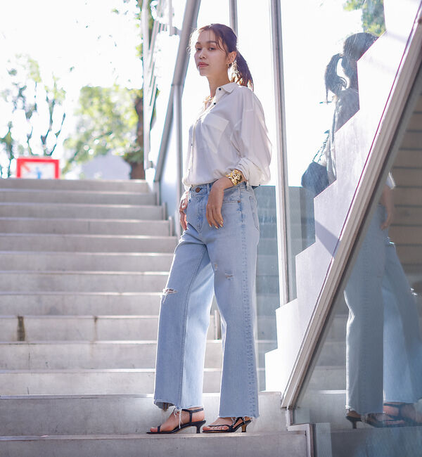 Rouge vif「【REMME/レメ】アシンメトリーストラップサンダル」|サンダル|