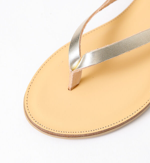 Rouge vif「【NICOLAS LAINAS/ニコラスライナス】レザートングサンダル」|サンダル|