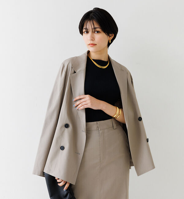 Rouge vif「麻混ライトダブルジャケット」|その他|