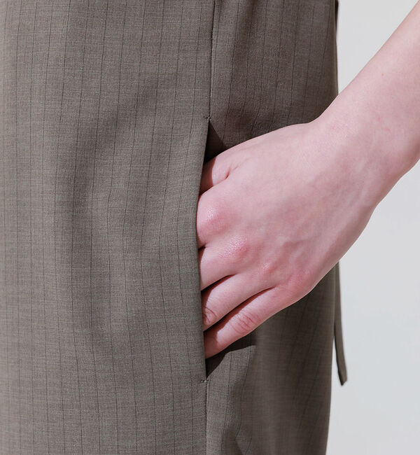 Rouge vif「リネンライクストレッチサロペット」|オールインワン|