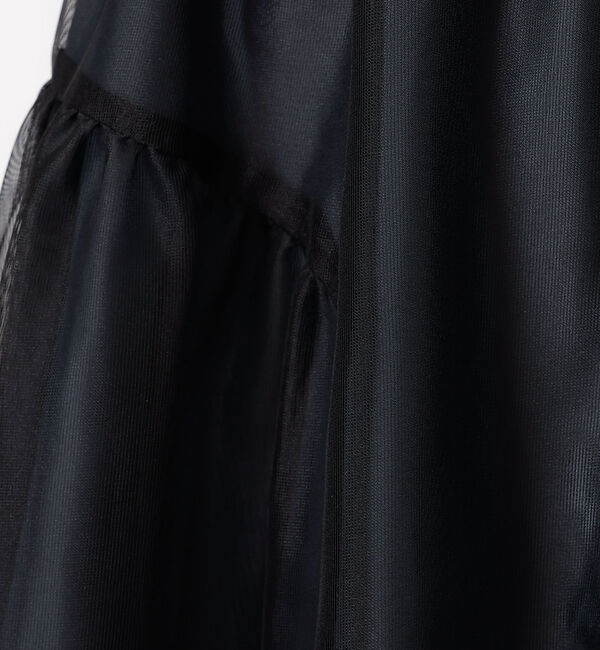 Rouge vif「シアー切替ギャザースカート」|スカート|