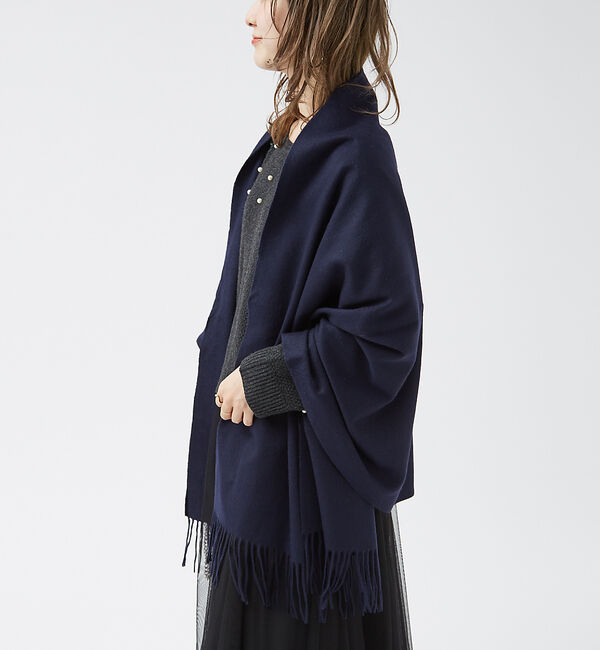 Rouge vif「カシミヤ大判無地ストール」|マフラー|