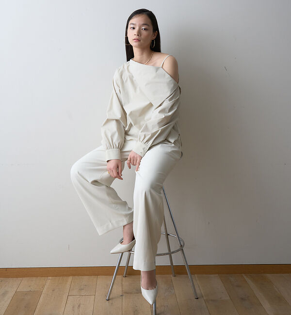 Rouge vif「【一部店舗限定】アシメオフショルブラウス」|シャツ・ブラウス|