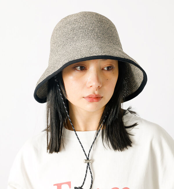 Rouge vif「【Ruben/ルーベン】パイピングラインハット【WEB限定】」|その他|グレー