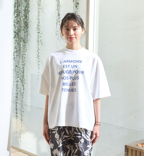 Rouge vif「ピグメントヴィンテージライクロゴBIG Tシャツ」|Tシャツ・カットソー|