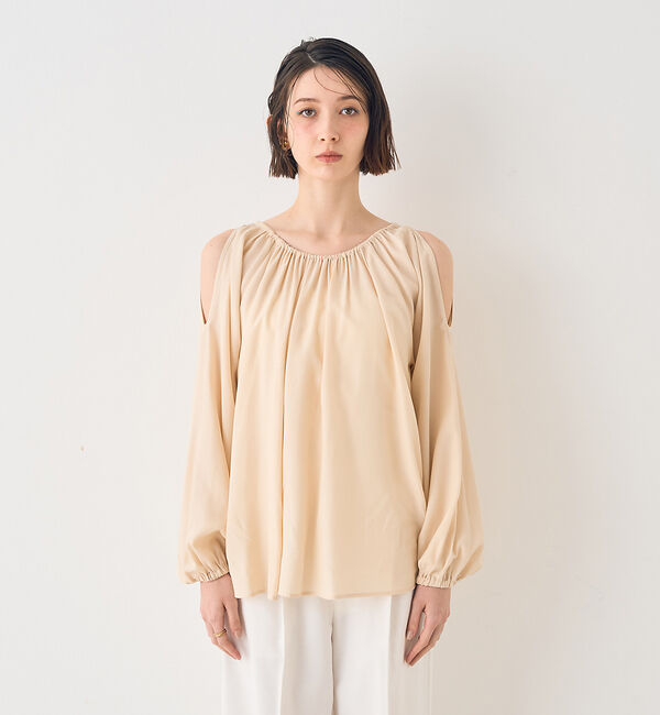 Rouge vif「【一部店舗限定】オープンショルダーブラウス」|シャツ・ブラウス|