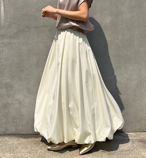 Rouge vif「【一部店舗限定】とろみバルーンスカート」|スカート|アイボリー