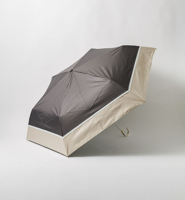 Rouge vif「折り畳み傘 / 日傘 / バイカラー / 晴雨兼用 / UV CUT / 遮光」|傘|ブラック