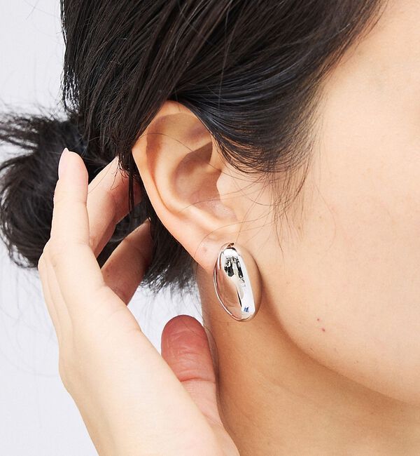 Rouge vif「【LILI CLASPE/リリクラスプ】KEIREN DOME EARRINGS」|ピアス|シルバー
