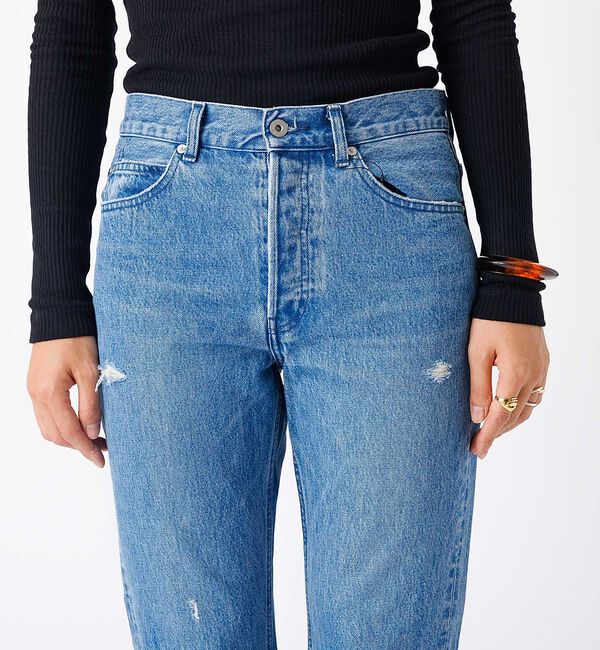 Rouge vif「【157&times;WOADBLUE】Slit Straight / スリット ストレート」|デニム|