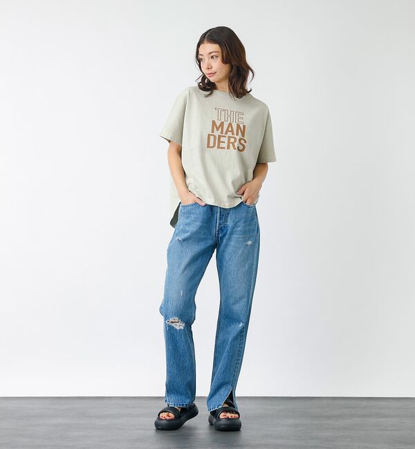 Rouge vif「【157&times;WOADBLUE】Slit Straight / スリット ストレート」|デニム|