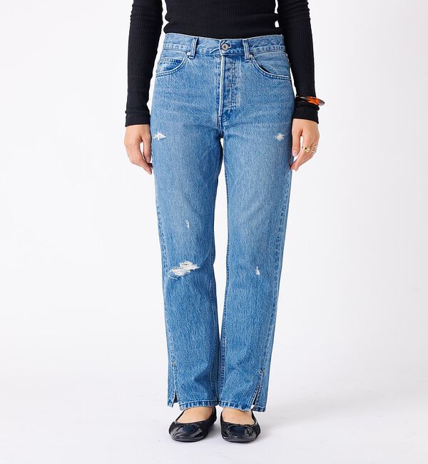 Rouge vif「【157&times;WOADBLUE】Slit Straight / スリット ストレート」|デニム|