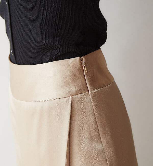 qualite「【2020SS新作】ハンマーサテンタイトスカートパンツ」|その他|