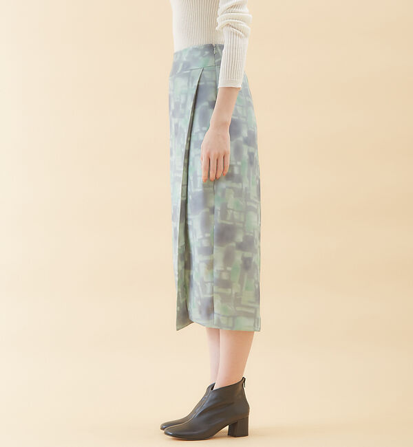 qualite「タイダイサテンタイトスカートパンツ」|その他|