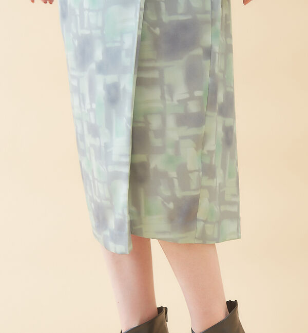 qualite「タイダイサテンタイトスカートパンツ」|その他|