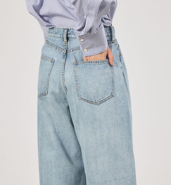 qualite「【e&times;qualite】ワイドデニム」|デニム|