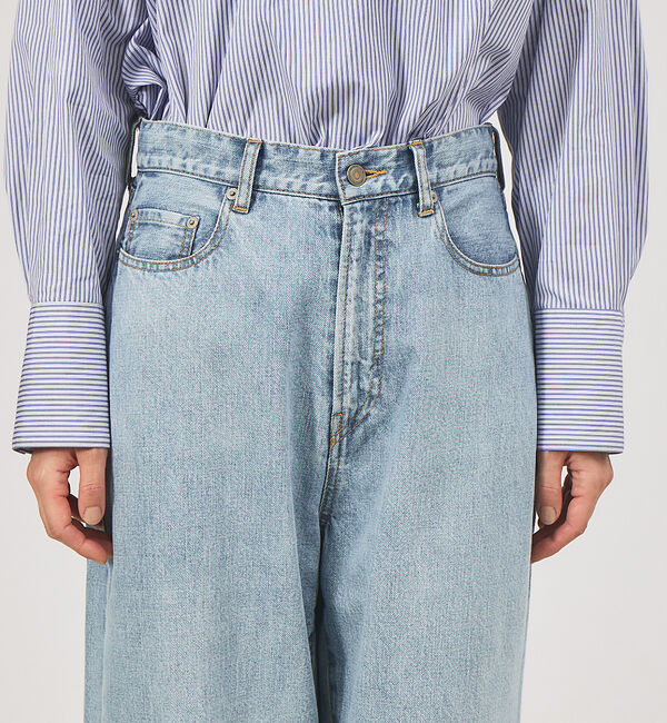 qualite「【e&times;qualite】ワイドデニム」|デニム|