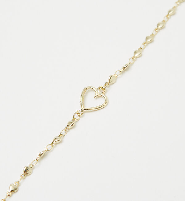 qualite「ハートチェーンネックレス」|ネックレス|