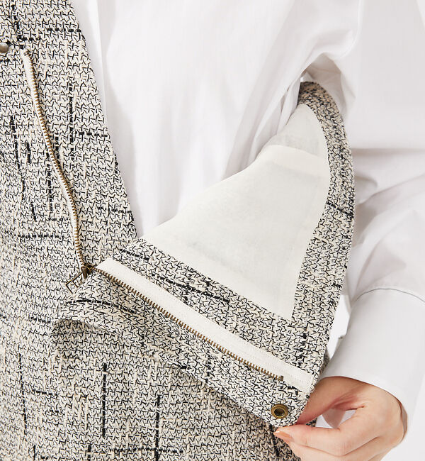 qualite「【セットアップ対応可能】ツイードビスチェ」|ダウンベスト・ベスト|