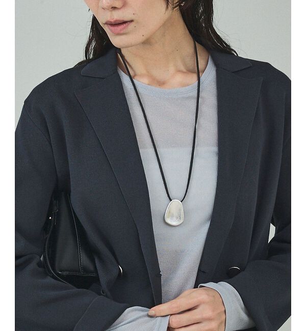 qualite「レザーワントップネックレス」|ネックレス|シルバー