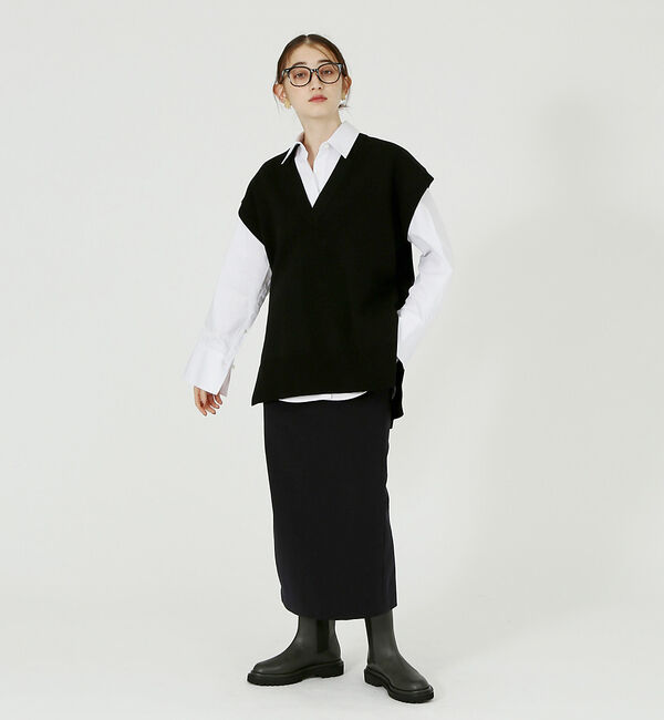 AU BANNISTER「トラックソールサイドゴアブーツ」|ショートブーツ|