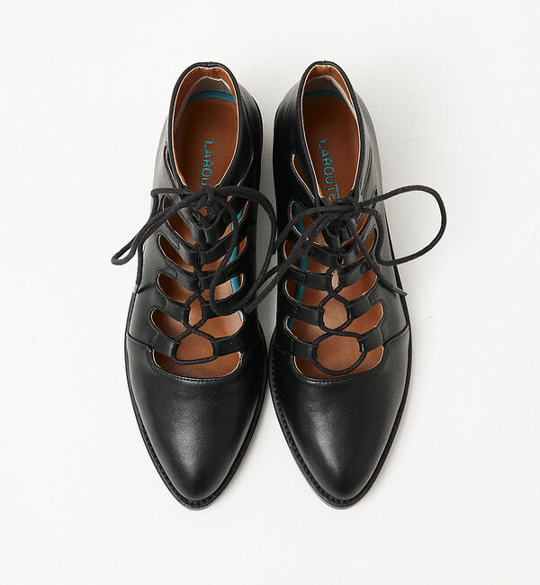 AU BANNISTER「【LAROUTE】レースアップパンプス」|パンプス|