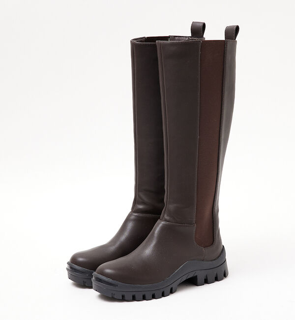 AU BANNISTER「【LAROUTE】サイドゴア ロング ブーツ」|ショートブーツ|