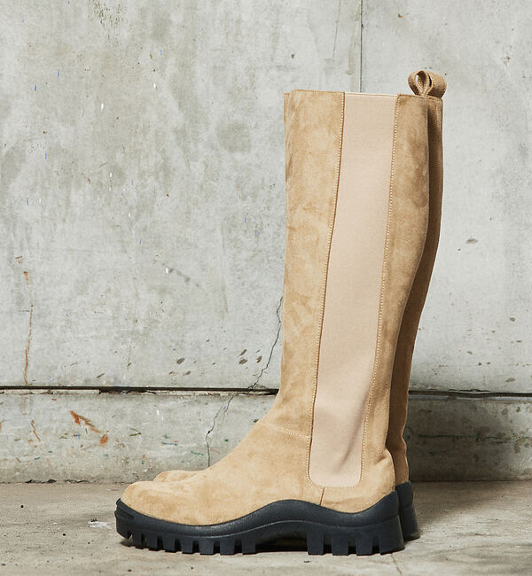 AU BANNISTER「【LAROUTE】サイドゴア ロング ブーツ」|ショートブーツ|