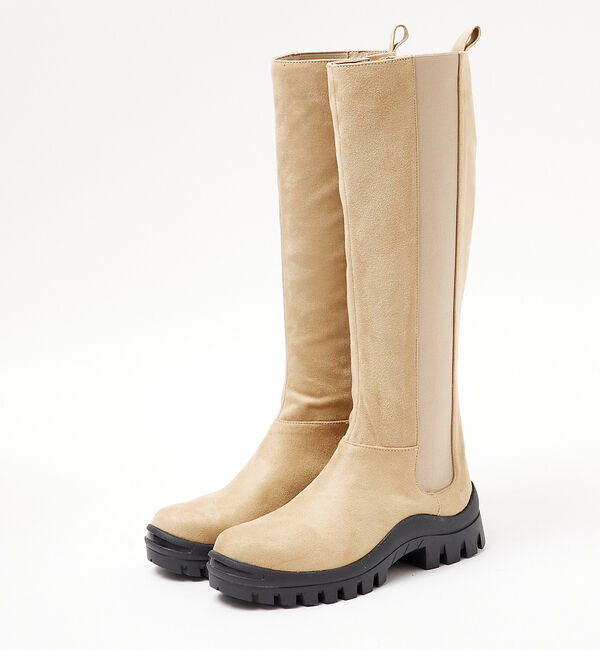 AU BANNISTER「【LAROUTE】サイドゴア ロング ブーツ」|ショートブーツ|