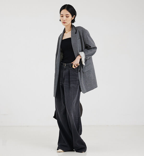 The Store by C' 「【HAIKURE】CANDY BLACK TENCEL ASIANFIT／ブラッ」|デニム|