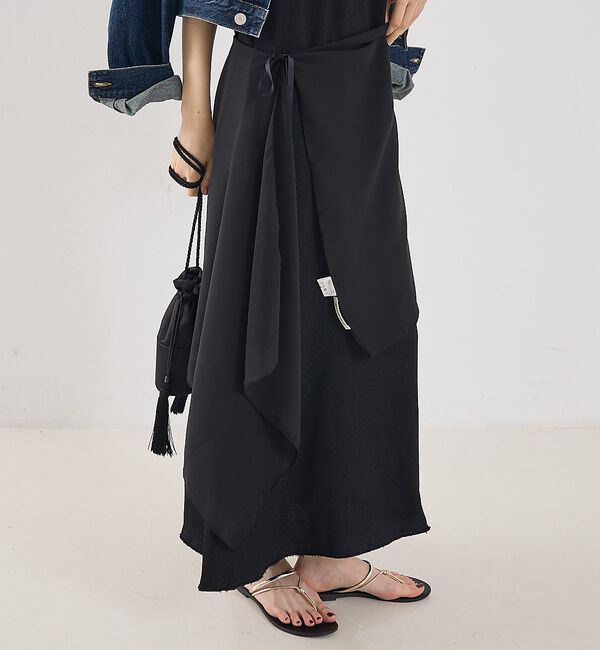 The Store by C' 「【ASAUCE MELER】【別注】マルチWayシルクスカーフ」|バンダナ・スカーフ|ブラック