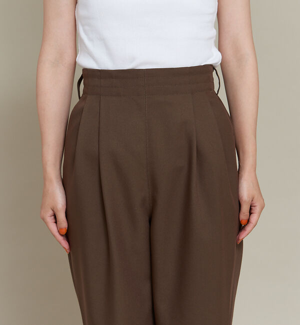 NOMINE「【セットアップ可能】ウールライクタックパンツ」|スラックス|