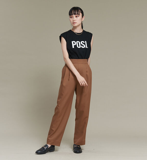 NOMINE「【セットアップ可能】ウールライクタックパンツ」|スラックス|