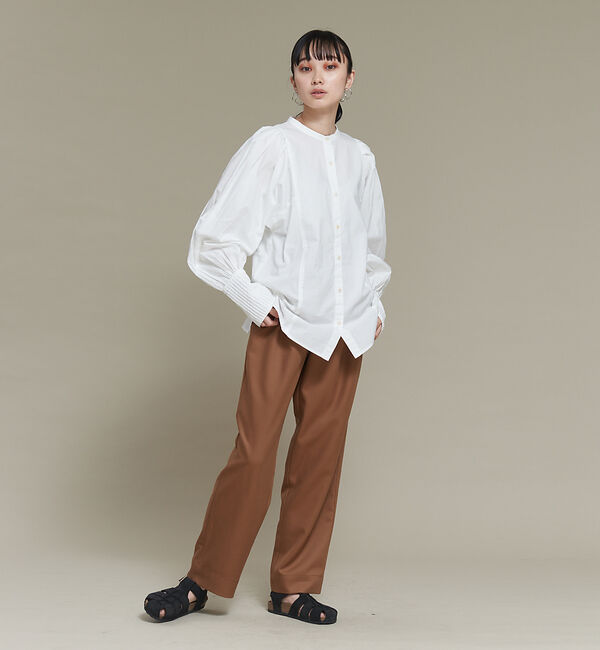 NOMINE「【セットアップ可能】ウールライクタックパンツ」|スラックス|