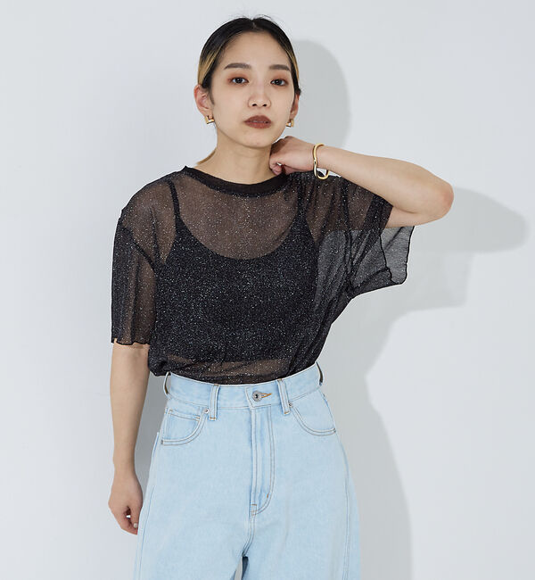 NOMINE「チュールTシャツ」|Tシャツ・カットソー|