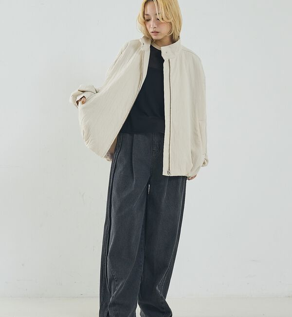 NOMINE「中綿 ドルマン ボリューム ブルゾン」|ブルゾン・スタジャン|