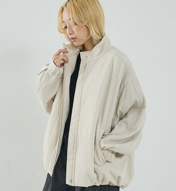 NOMINE「中綿 ドルマン ボリューム ブルゾン」|ブルゾン・スタジャン|