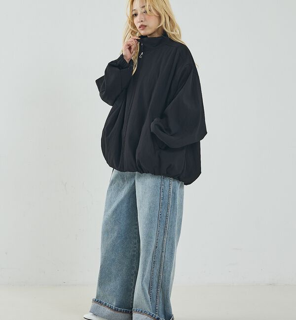 NOMINE「中綿 ドルマン ボリューム ブルゾン」|ブルゾン・スタジャン|