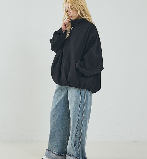 NOMINE「中綿 ドルマン ボリューム ブルゾン」|ブルゾン・スタジャン|