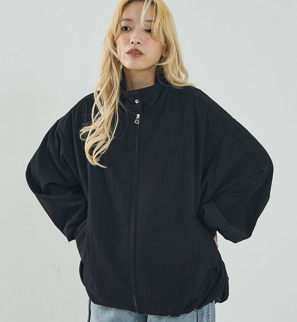 NOMINE「中綿 ドルマン ボリューム ブルゾン」|ブルゾン・スタジャン|