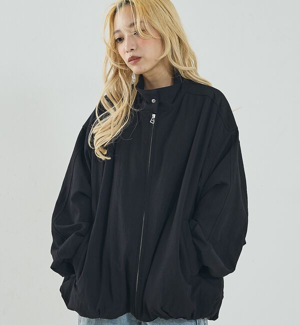 NOMINE「中綿 ドルマン ボリューム ブルゾン」|ブルゾン・スタジャン|